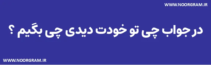 Featured image of post 200 نمونه متن در جواب چی تو خودت دیدی چی بگیم ؟